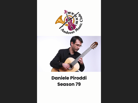 Andover Music Club present Daniele Piroddi