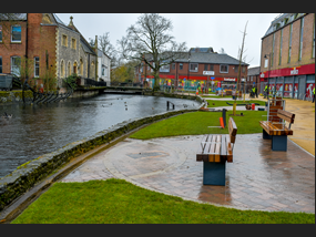 Town mills riverside benches