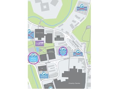Vaccine Centre car park map
